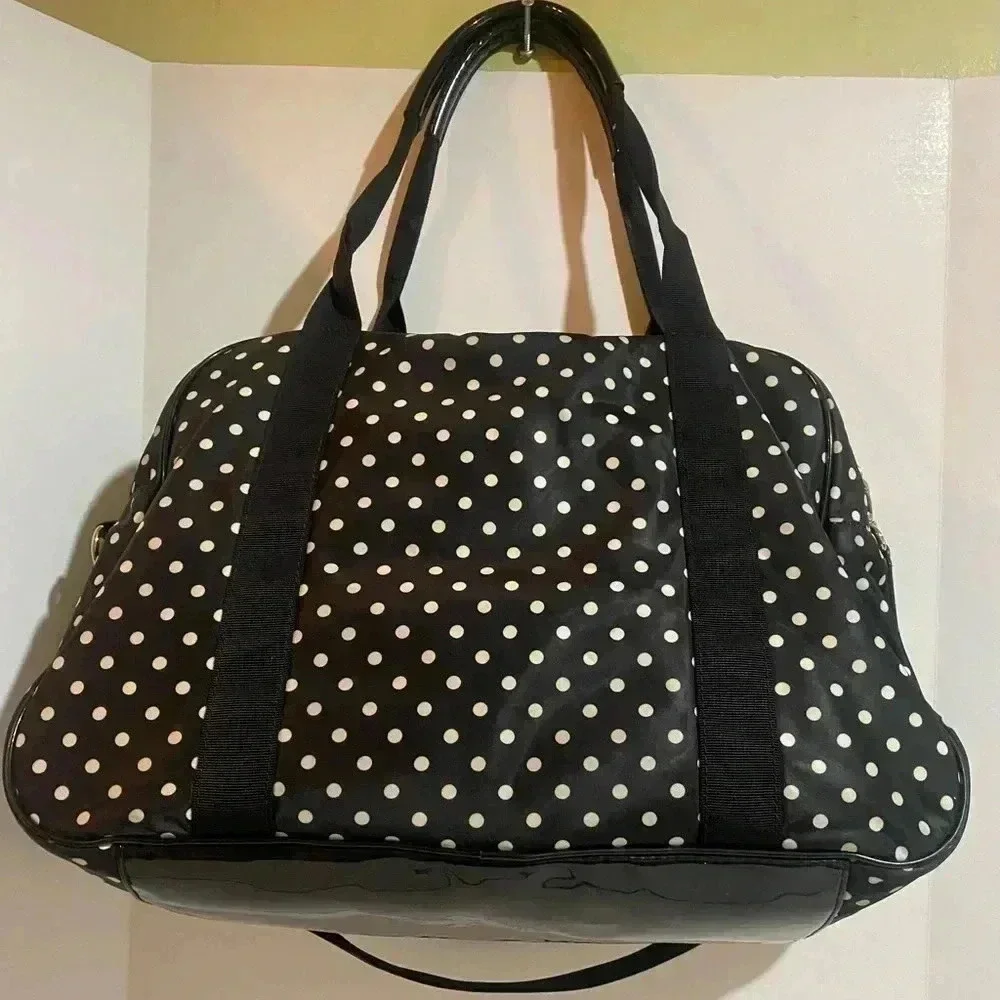 Kate spade polkadot nylon satchel handbag